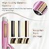 3-Barrel-Hair-Waver-BESTOPE-Hair-crimpersTongs-25mm-Hair-Curling-Iron-Tourmaline-Ceramic-Curling-Wand-Beach-Wave-for-Long-Hair-Styling-with-2-Temperature-Mode-Control-Pink 3 Barrel Hair Waver, BESTOPE Hair crimpers/Tongs 25mm Hair Curling Iron Tourmaline Ceramic Curling Wand Beach Wave for…