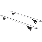 Elevate Outdoor 55In Steel Cross Bars for Existing Vehicle Roof Rails | Attaches to Existing Side Rails up to 55" Apart, 200 lb Capacity and Lockable Design, For Most Cars, SUVs, and Minivans