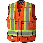 Pioneer Hi Vis FR Surveyor's Safety Vest - Flame Resistant ARC Rated - Reflective - for Men and Women