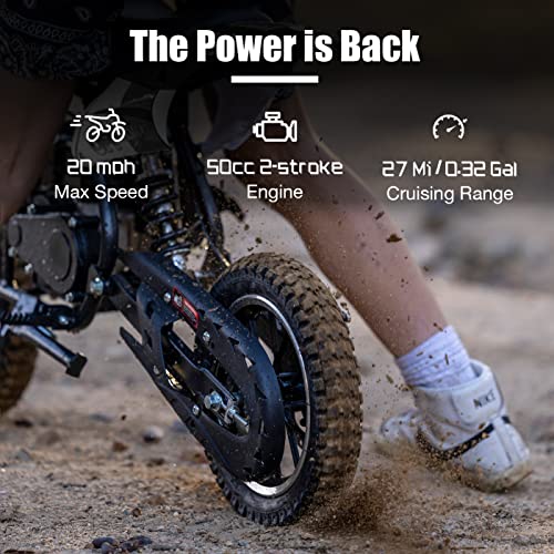 FRP DB001 50CC 2Stroke Kid Dirt Bike, OffRoad Mini Dirt Bike Up to