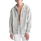 Calvin Klein Men's Relaxed Fit Archive Logo Fleece Full Zip Hoodie