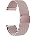7 Colors for Quick Release Watch Strap, Fullmosa Milanese Magnetic Closure Stainless Steel Watch Band Replacement Strap for 20mm Rose Pink
