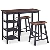 vidaXL-Set-Muebles-Bar-3-Piezas-Negro-Mobiliario-Mesa-Silla-Alta-Salon-Cocina vidaXL-Set-Muebles-Bar-3-Piezas-Negro-Mobiliario-Mesa-Silla-Alta-Salon-Cocina