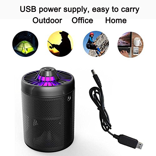 Hmlai Electric Mosquito Killer Lamp, USB Mosquito Killer UV Trap By Physical Mosquito Repellent For Camping Home