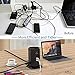 Surge Protector Tower Flat Plug, NTONPOWER 8 Outlets 5 USB Desktop Charging Station with Individual Switches, 6 FT Power Strip Extension Cord, 13A Circuit Breaker for Home Office Dorm Essential