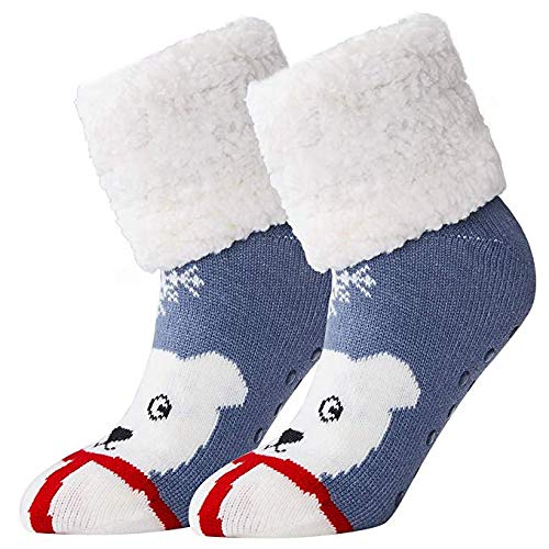 AIDEAONE Wollsocken, Frauen Socken nicht Slip Winter Home Socken für den Winter