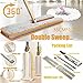 Telescopic Mop, Kemilove Lazy Double Sided Mop And 360 Spin Automatic Squeeze 38cm Cloth Mop