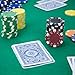 Brybelly 50 Clay Composite Striped Dice 11.5 Gram Poker Chips