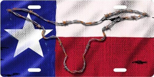 Texas Ram - Texas Flag Custom License Plate Novelty Tag from Redeye Laserworks