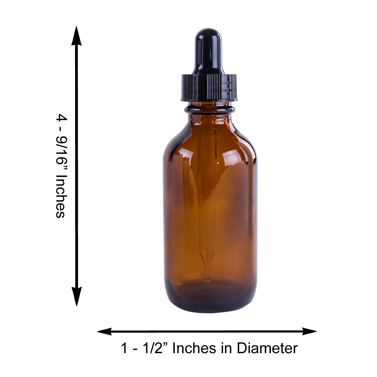 2oz Amber Glass Bottles with Glass Eye Dropper Dispenser for Essential Oils, Chemistry Lab Chemicals, Colognes & Perfumes (6 Pack): Industrial & Scientific
