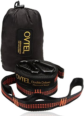 Hammock Straps (Set of 2) - Fast & Easy Setup, Super Strength, No Stretch, With Adjustable Loops 100% of Fits All Hammocks