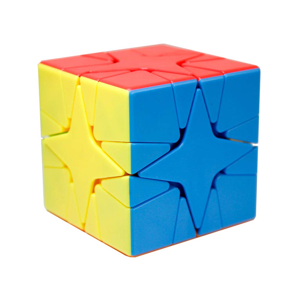 Oostifun MoYu MoFang JiaoShi Meilong Irregular Star Cube Multicolor Cubes Cubing Classroom Smooth Twist Puzzle Smooth Cube Special Toys