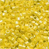 Miyuki Delica Seed Beads 11/0 DB160 Opaque Yellow AB 7.2 Grams