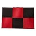 Foamily 6 Pack- Red/Charcoal Acoustic Panels Studio Foam Wedges 2