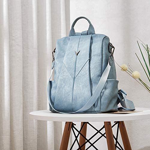 WESTBRONCO Backpack Purse for Women Leather Travel Anti Theft Large