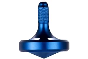 Exquisite Metal Spinning Top, Nicely Machined Stainless Steel Fidget Desk Toy, Perfect Balance Spin Time for Over 8 Mins, Was