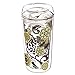 Cypress Home Dark and Stormy Double Wall Glass Travel Coffee Cup with Lid