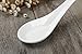 Porlien White Porcelain Bone China Chinese Soup Spoons 6 3/4