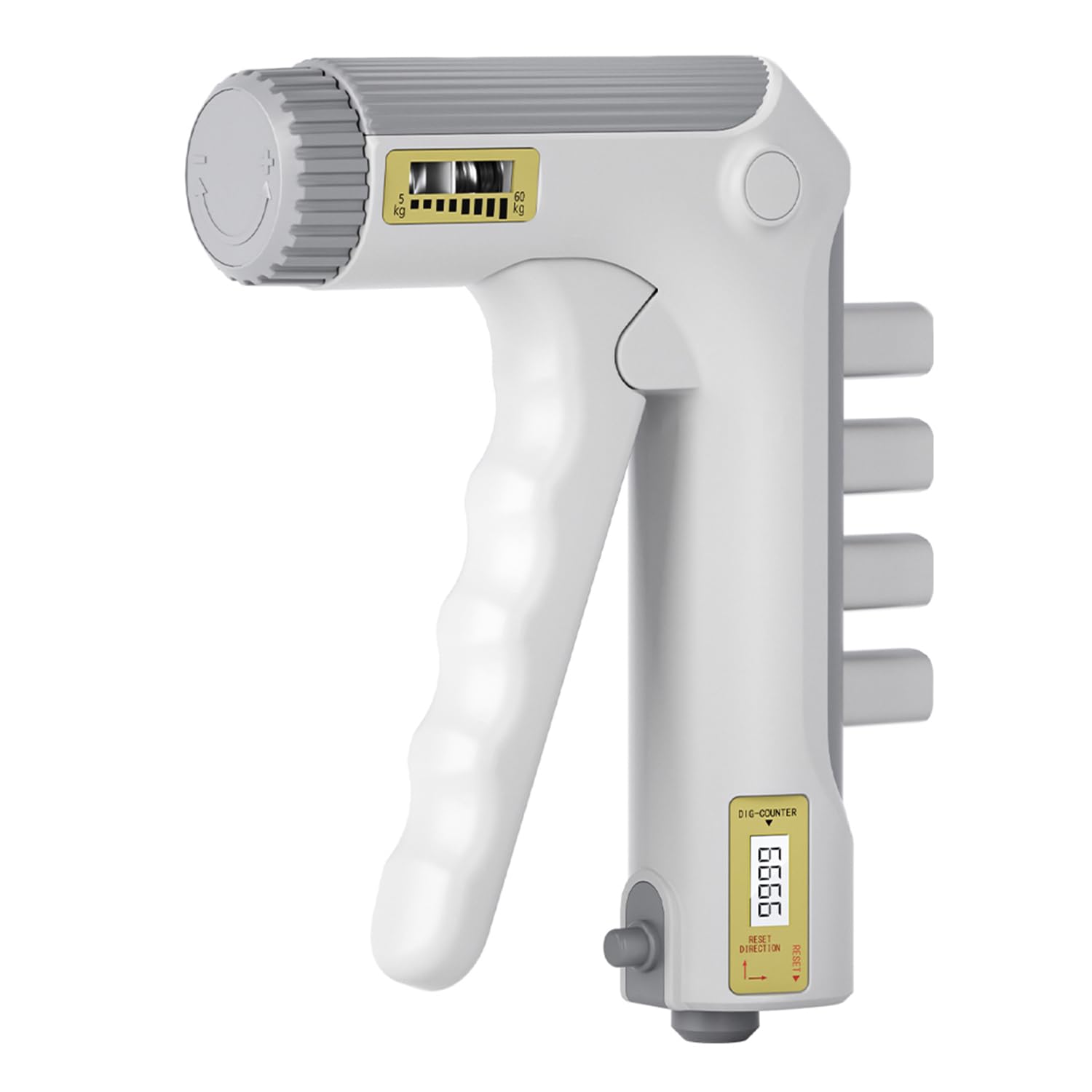 Hand Grip, Hand Strengthener, Finger Exerciser, Smart Counting Hand Exerciser (0-9999) for Training Grip, Adjustable Resistance 5-60 kg