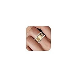 ZOOROO 2-Pack 14K Gold Plated Stacking Rings for