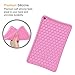 Fintie Silicone Case for Amazon Fire HD 10 (Compatible with 7th and 9th Generations, 2017 and 2019 Releases) - [Honey Comb Series] [Kids Friendly] Light Weight Shock Proof Back Cover, Pink