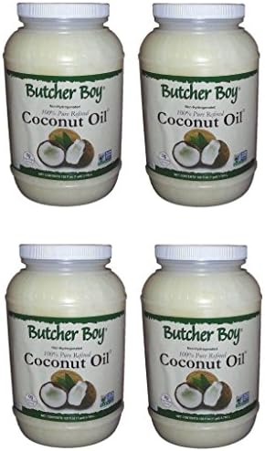 Butcher Boy 76°f 100% Pure Refined Coconut Oil (4x1 Gallon)