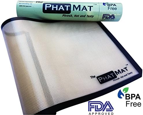PhatMat Silicone Baking Mat for Healthy Cooking from The Half Sheet Mat, Saves Time & Money