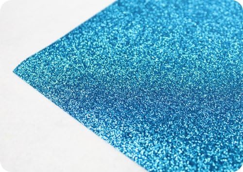 12"x19.69" width Glitter Heat Transfer Vinyl Garment Printing Industry DIY Press Business (Blue)