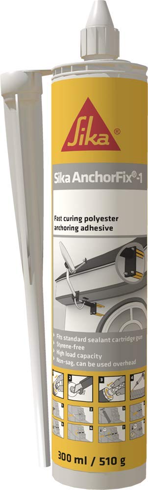 Sika 497859 AnchorFIx-1 Adhesive, lightgrey, 300ml