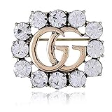 YIAI Crystal Brooch, Wedding Party Jewelry Flower Brooch Pin for Women