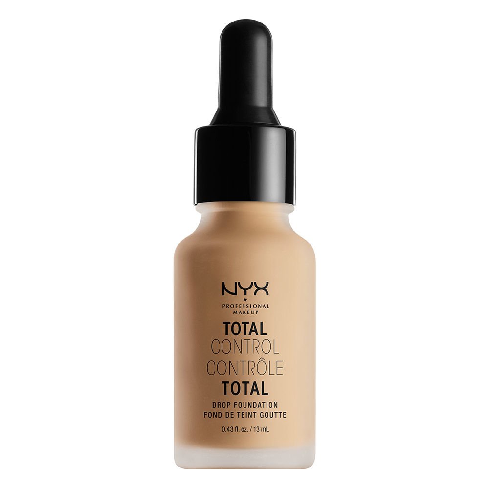 NYX Professional Makeup Total Control Drop Foundation, Precise Dosage, Buildable Coverage, Long Lasting, Vegan Formula, Matte Finish, Shade: Medium Olive