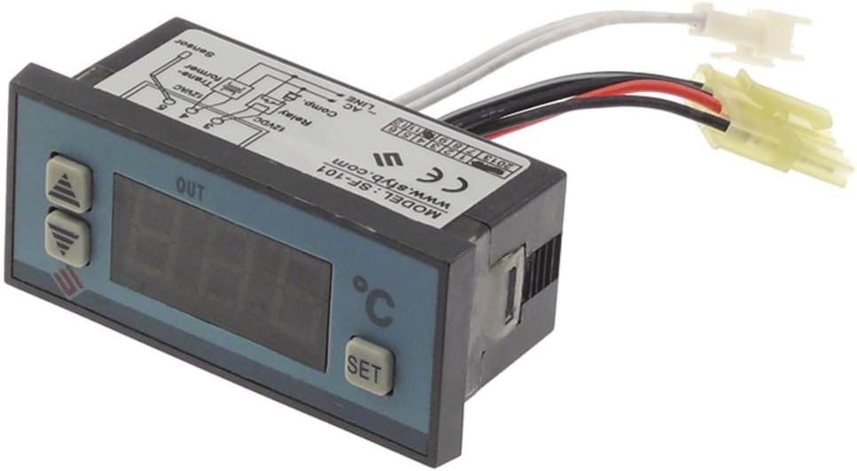 ZHONGSHAN SHANGFANG INSTRUMENT SF-101 Electronic Controller for Horeca-Select 12V Dimensions 71x29mm Display 3-Digit Installation Dimensions 71x29mm