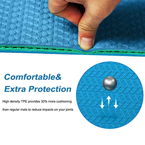 IUGA Yoga Mat Non Slip Textured Surface Eco Friendly Yoga Matt with