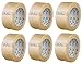Heavy Duty Clear Packaging Tape - 2-inch Wide – 2mil Thick, Commercial Grade Adhesive Carton Packing and Mailing Tape - 110 Yards - 6 Rolls - by Pro Plast
