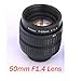 Fotasy L5014 50MM F1.4 TV Lens for Sony NEX/Panasonic/Olympus MFT M4/3 and Fuji FX Cameras - Fixed
