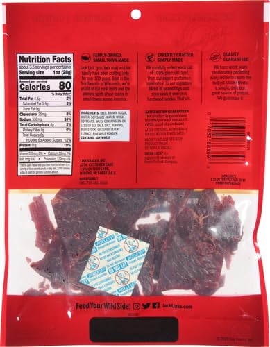 JACK LINK BEEF JERKY, TERIYAKI, 3.25 OZ