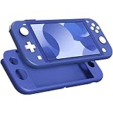 MoKo Protective Case for Switch Lite, Silicone Cover, Shock-Absorption Anti-Scratch Non-Slip Case - Blue
