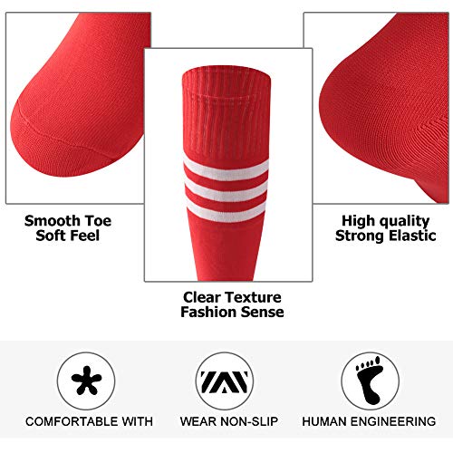 image for KitNSox Team Socks Unisex, Mens Womens 2 Pairs Striped Classic Long Tu