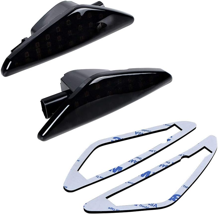 2x Front Sequential Flowing LED Side Turn Signal Marker