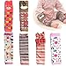 Elesa Miracle 6-pack Baby & Toddler Cozy Soft Leg Warmers, Gift Set for Boys & Girls, Pink, Stripes, Heart-shaped Dots (Girl Set)