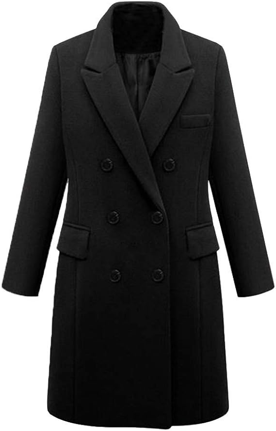 KaloryWee Womens Coats Sale Winter 2019 Classic Ladies Trench Long
