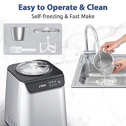 COWSAR 1.3 Quart Ice Cream Maker Machine with
