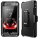 iPhone 7 Case with [Belt Clip] Kickstand & Tempered Glass Screen Protector Heavy Duty [Shockproof] Rugged Armor Hard Cover for Apple iPhone 7 (Black)