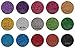 Glitter Heat Transfer Vinyl (HTV) Sheets - 15 Color Bundle Pack, multi-colors, Vinyl Heat Transfer, HTV Bundle for T-shirts & Iron On, Silhouette Cameo, Heat Press & Cricut Machines