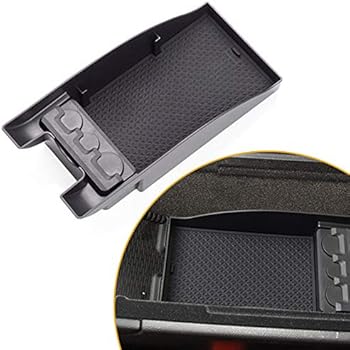 ALLYARD for Cadillac XT4 Custom Center Console Organizer Armrest Box Secondary Storage Insert ABS Black Materials Full Tray for Hidden Accessories