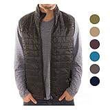 Men's Puffer Quilted Water Repellent Full Zipper Packable Vest Jacket Coat - NWT