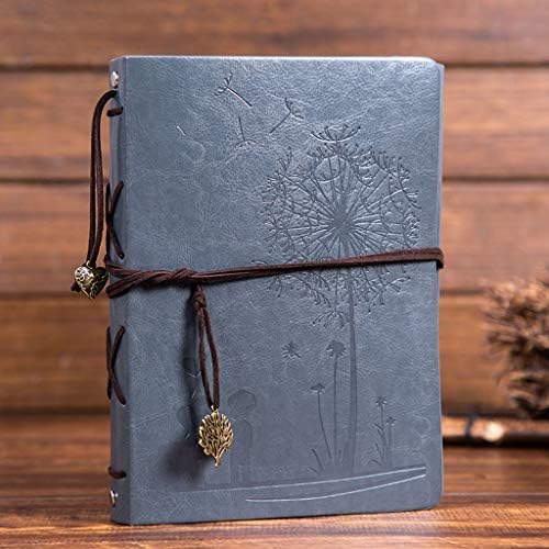 Diy写真集スクラップブックフォトアルバム手作りの革製メモリブック60ページの