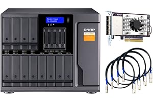 QNAP TL-D1600S 16 Bay SATA 6Gbps JBOD Storage Enclosure.PCIe SATA Interface Card (QXP-1600eS) Included