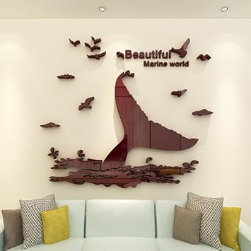 Wal-Cartoon 3D-Wandaufkleber, warme Wohnzimmer-Tapete, Schlafzimmer