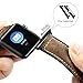 iStrap Compatible/Replacement for Apple Watch 42mm 38mm 40mm 44mm Handmade Asso Padded Leather Black PVD Clasp Watch Bands Strap for iwatch Series 4 Series 3 Series 2 Series 1
